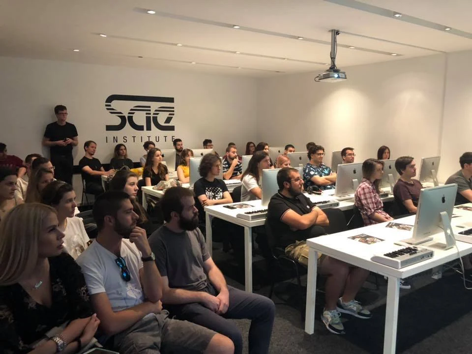 university students and lecturer