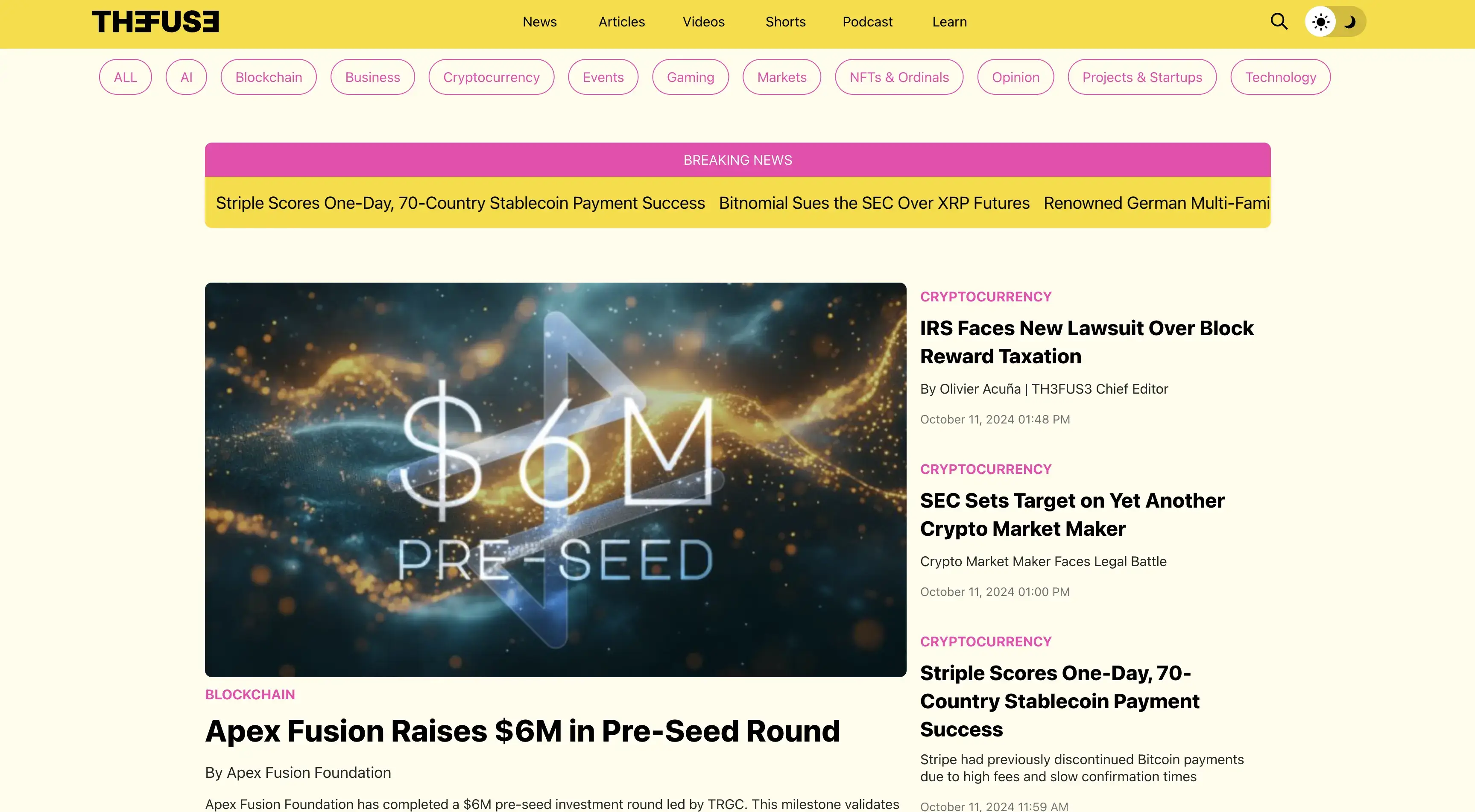 the fuse news website screenshot